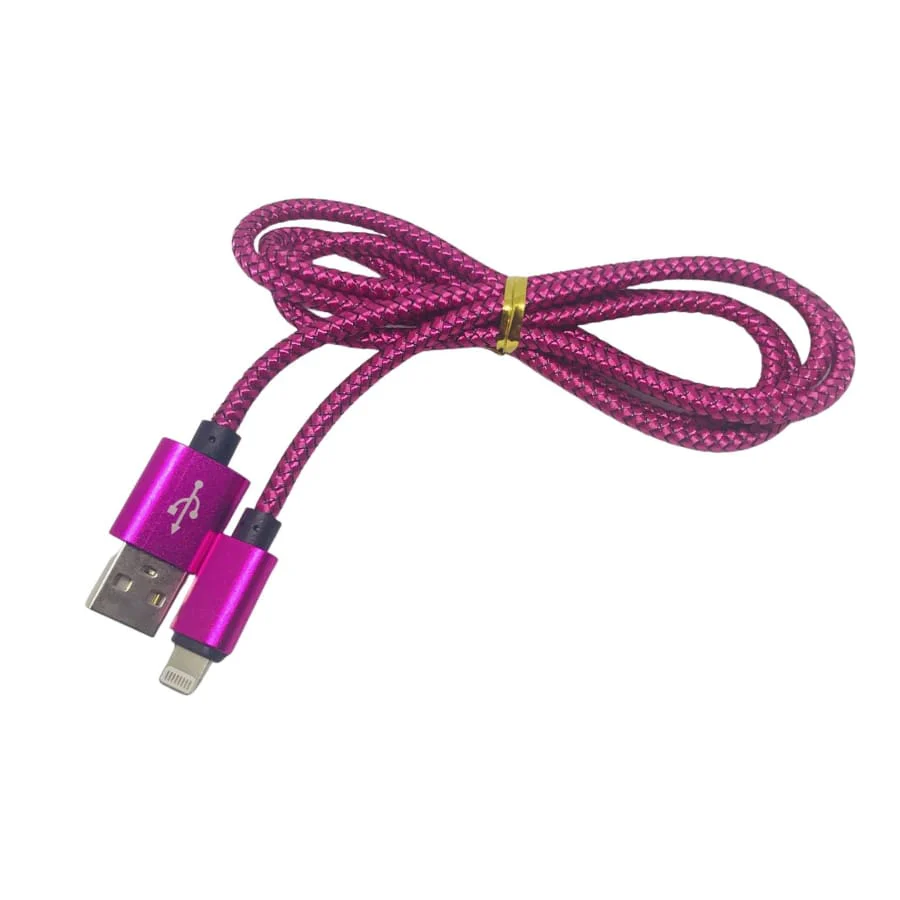 iPhone/iPad Charger Cable - 2m (Red Wine) - Image 3