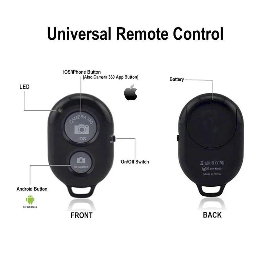 iPhone Tripod Mount Holder Stand + Bluetooth Selfie remote - Image 5