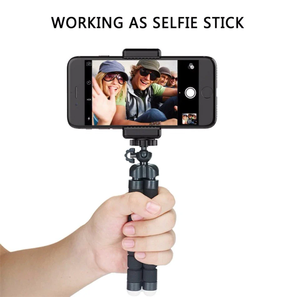 iPhone Tripod Mount Holder Stand + Bluetooth Selfie remote - Image 7