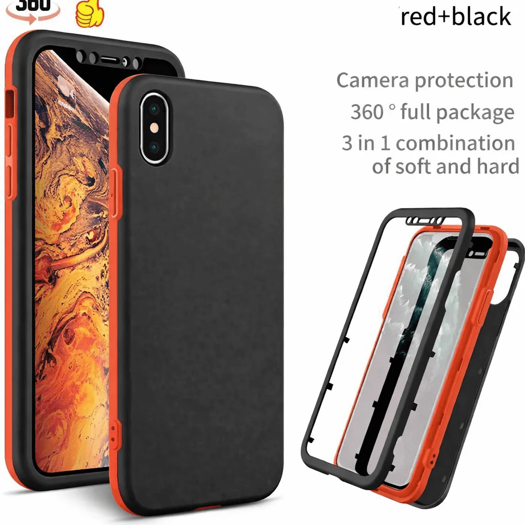 iPhone X 360 Degree Case – 3-Piece Full Body Protection Cover - Image 2