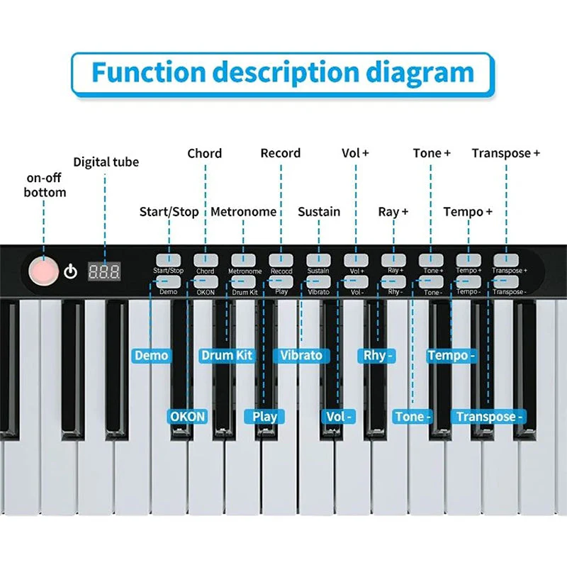 Keyboard Piano with stand - Image 6