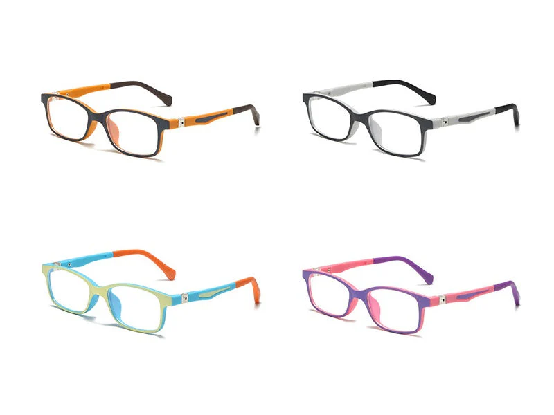 Kids Anti-Blue Light Glasses Square Frame Protect Eyesight for Boys Girls - Image 3