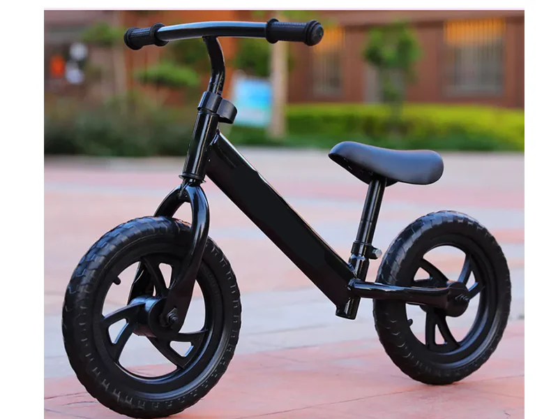 Kids Balance Bike Ride On Bicycle Black - Image 3