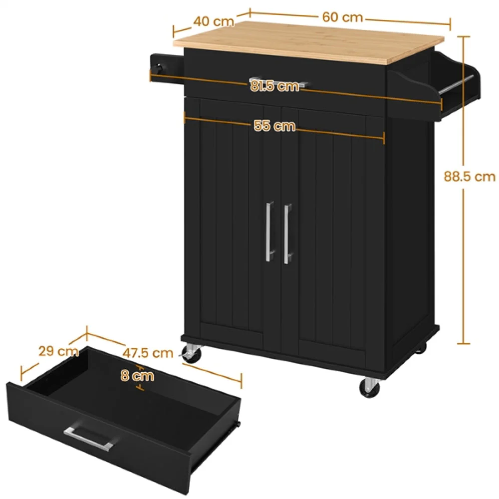 Kitchen Island with Wheels - Image 12
