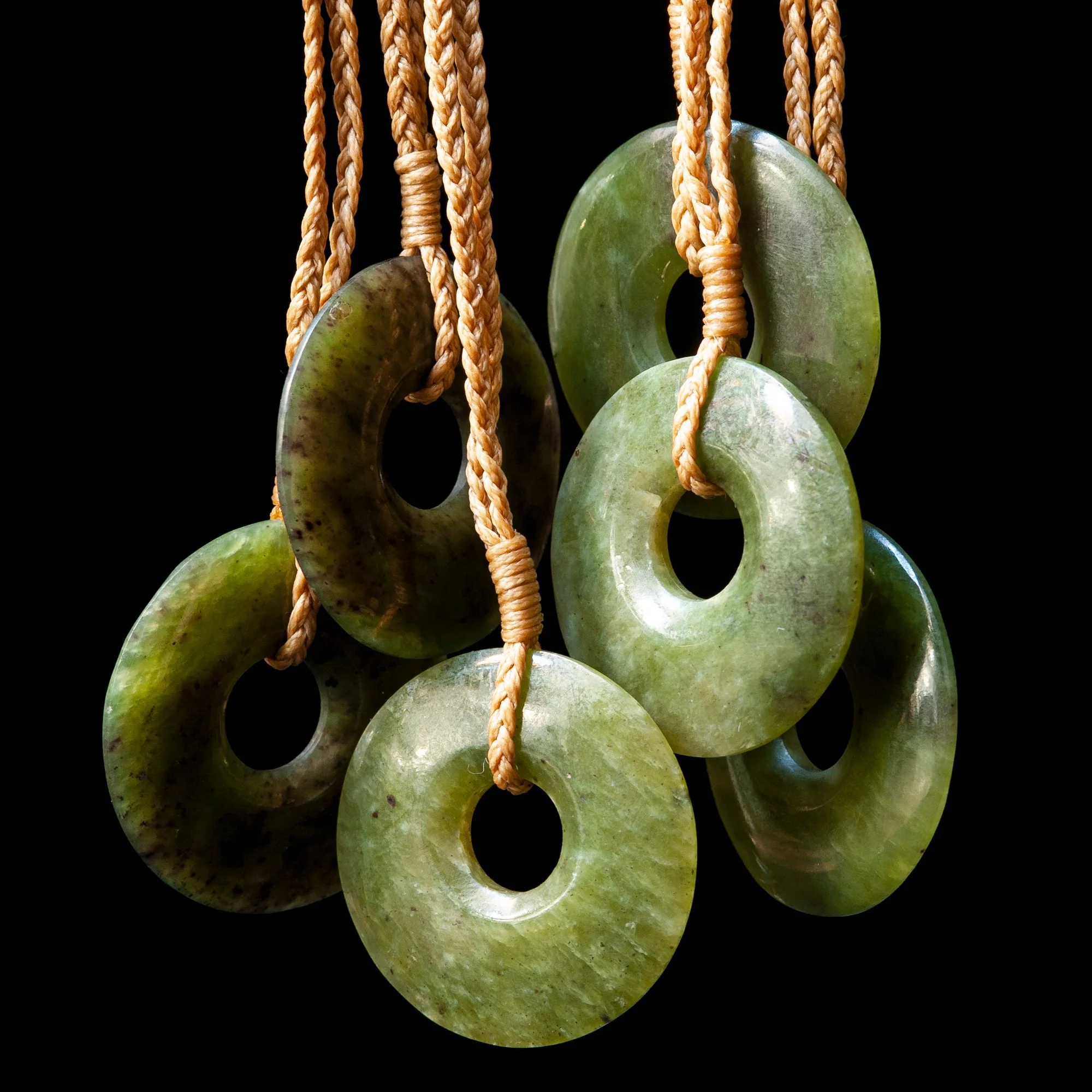Kopae, Pi Disc handcrafted jade pendant by Alex Sands - Image 2