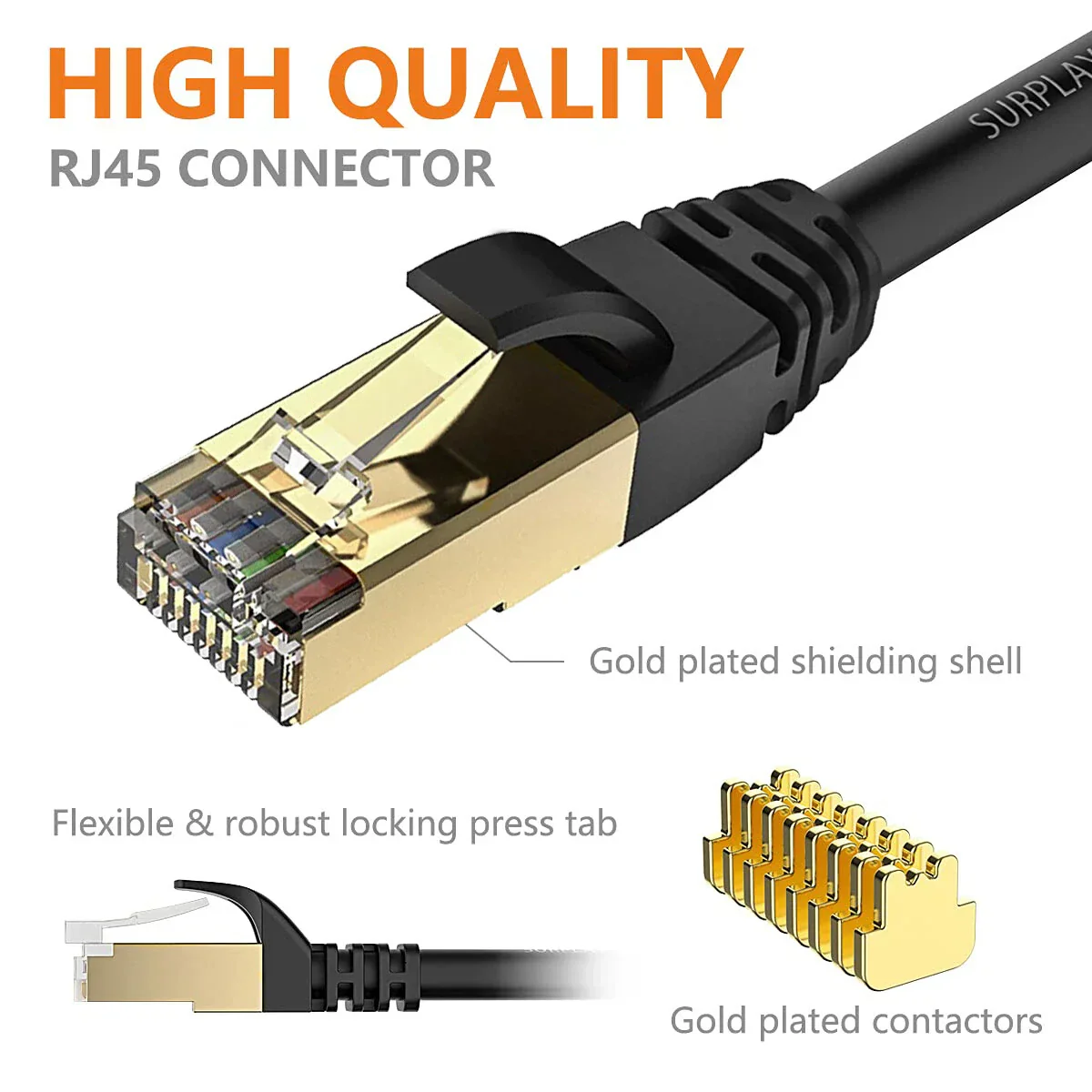 LAN Cable CAT 7 Ethernet Cable 10m - Image 10
