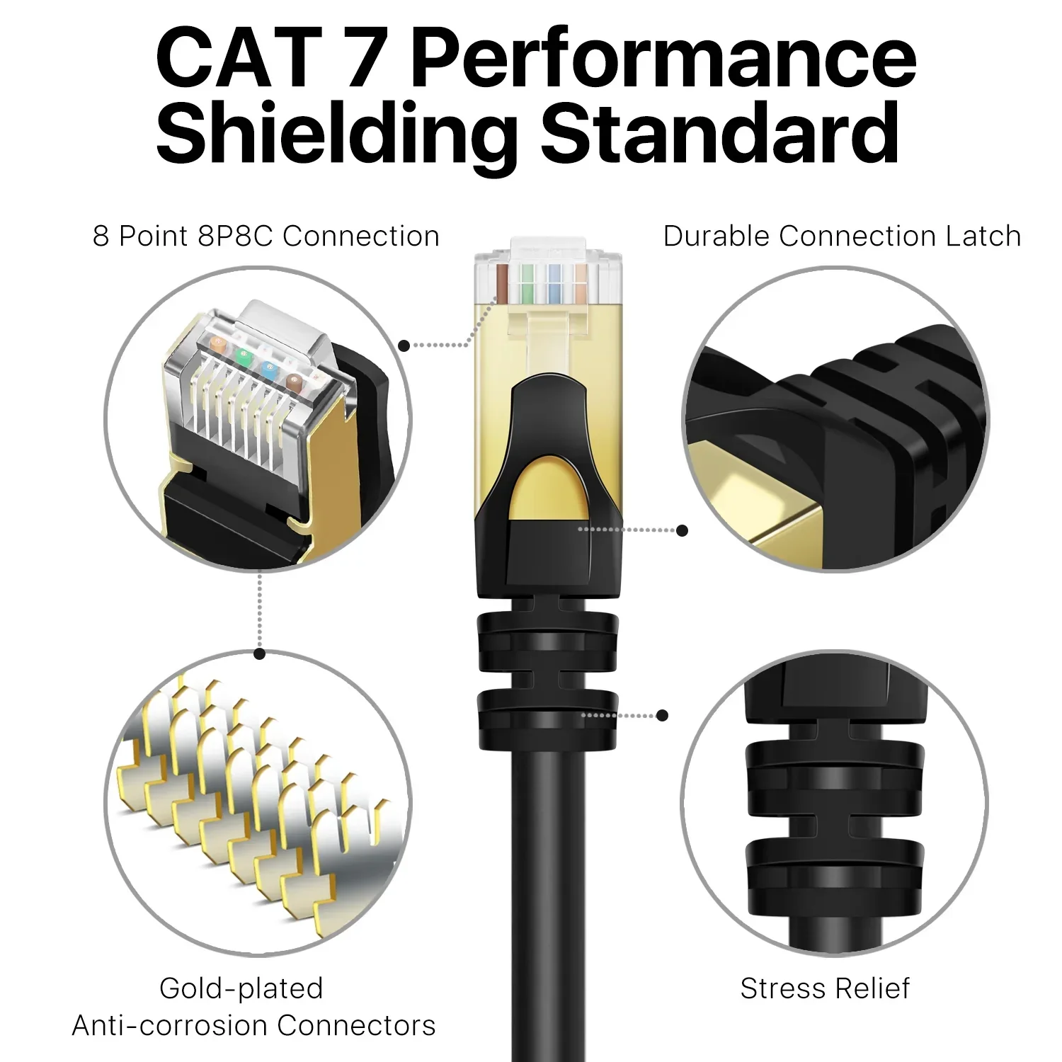 LAN Cable CAT 7 Ethernet Cable 15m - Image 9
