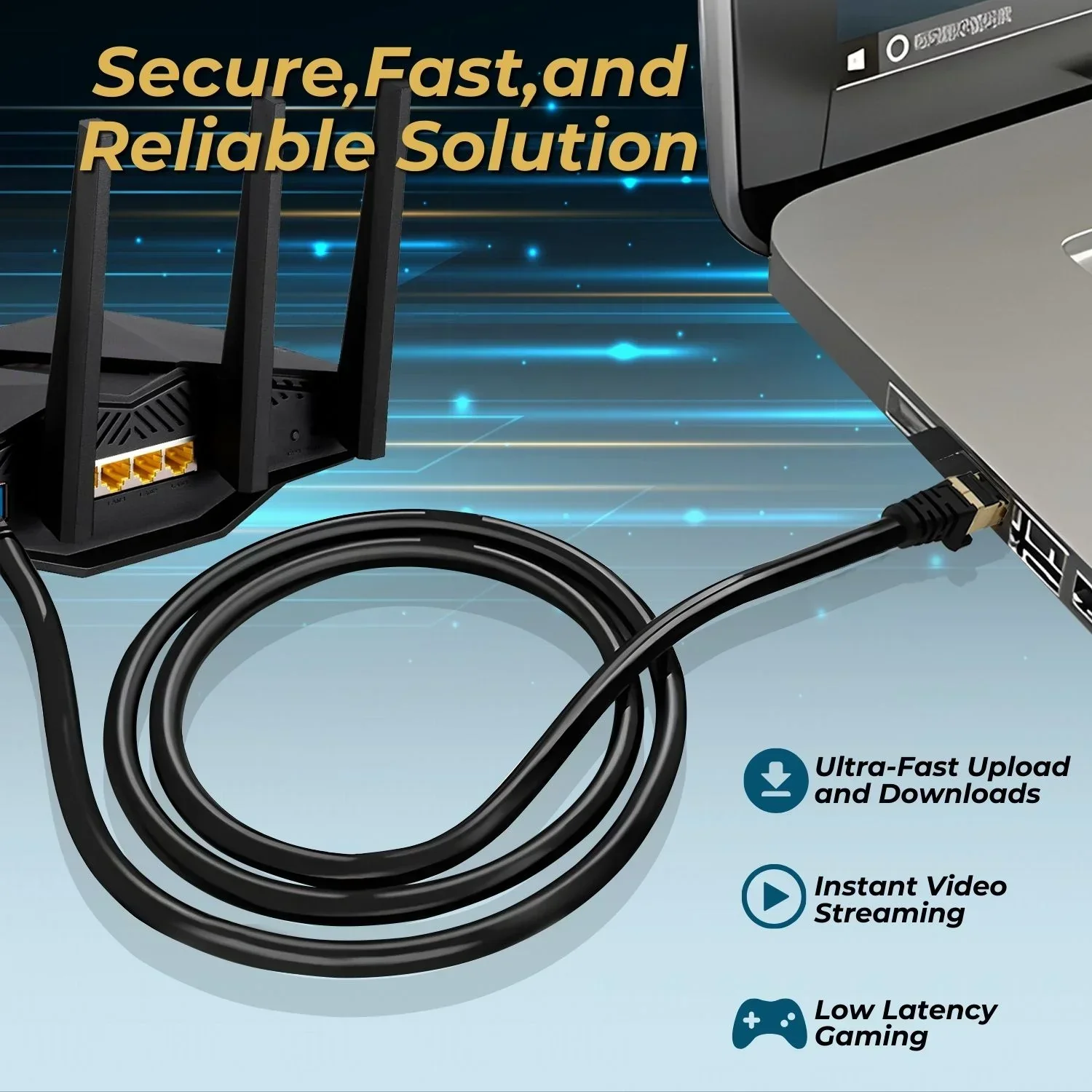 LAN Cable CAT 7 Ethernet Cable 20 Meter - Image 3