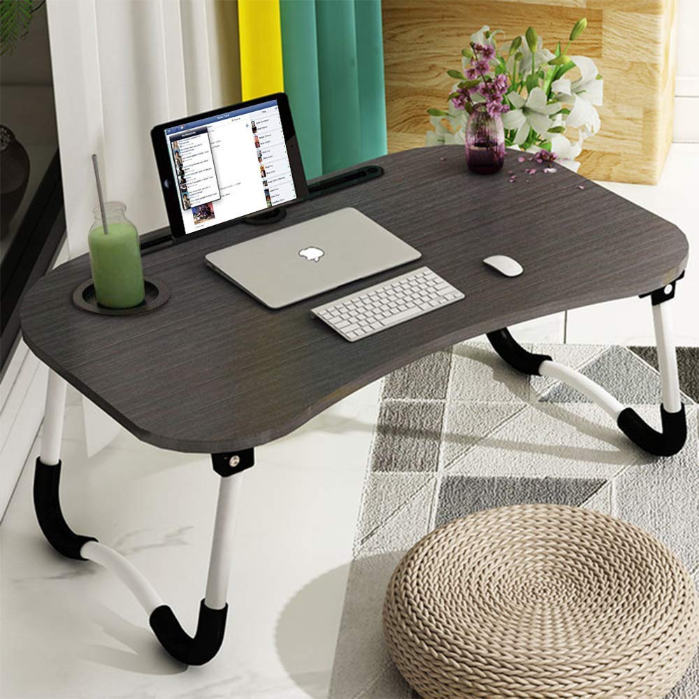 Laptop Table - Laptop Desk Laptop Bed Table Wood - Image 2