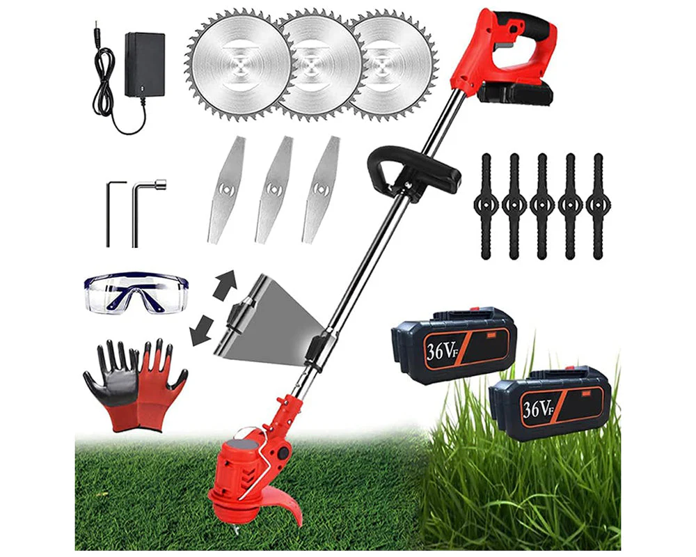 Lawn Mower Cordless Pruning Cutter Weed Wacker Garden Trimmier - Image 2