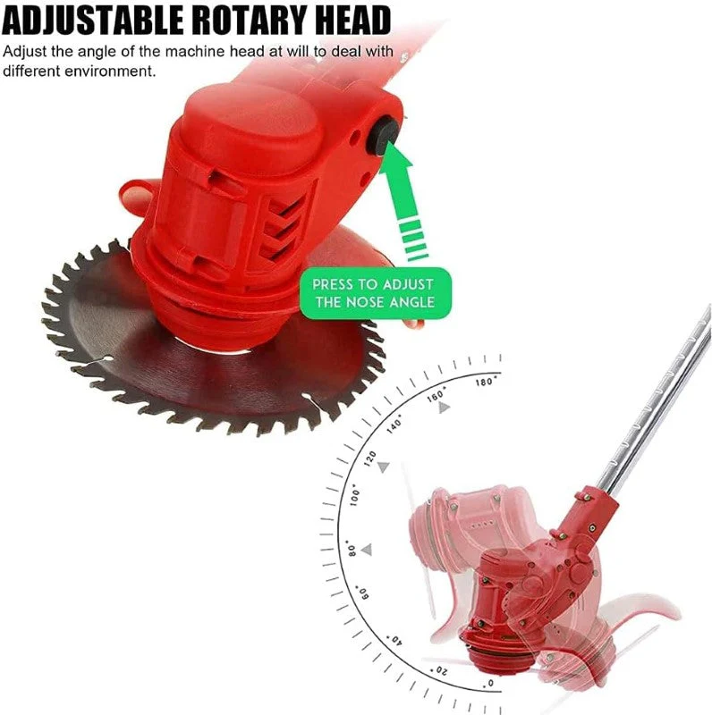 Lawn Mower Cordless Pruning Cutter Weed Wacker Garden Trimmier - Image 6