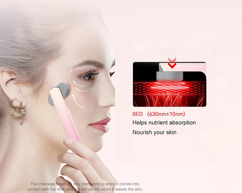 LED Face Wand Light Device with Facial Massager - Image 3