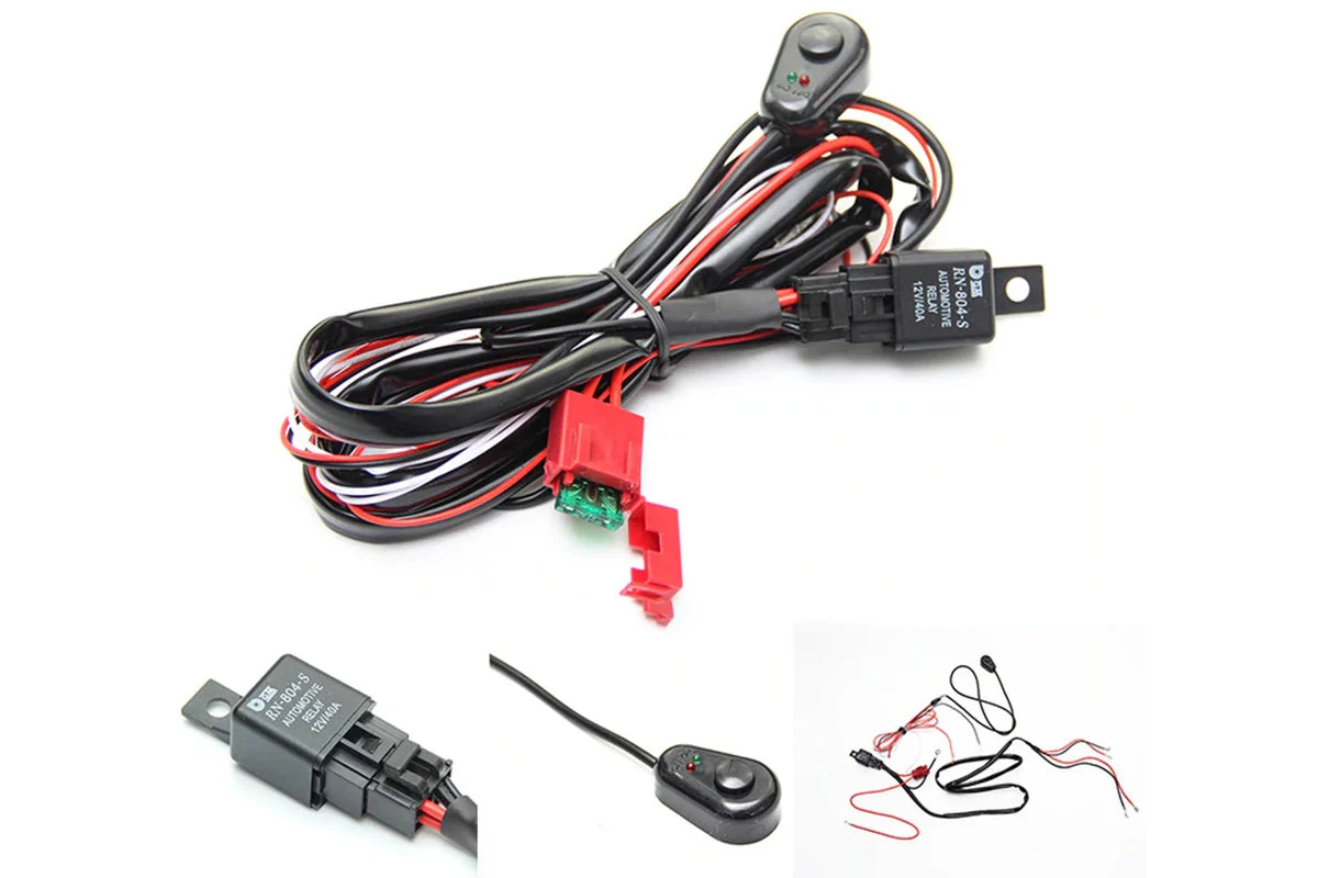 LED Light Bar Wiring Harness 12V 40A - Image 2