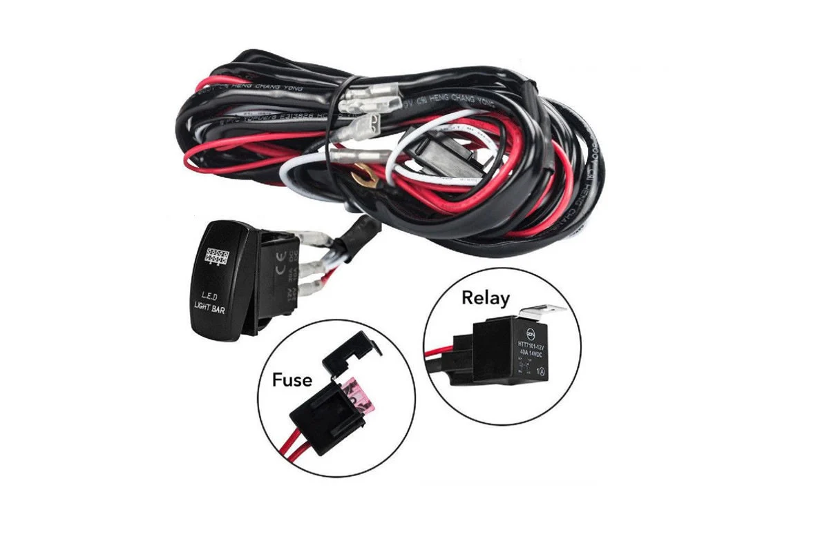 LED Light Bar Wiring Harness Kit - Image 2