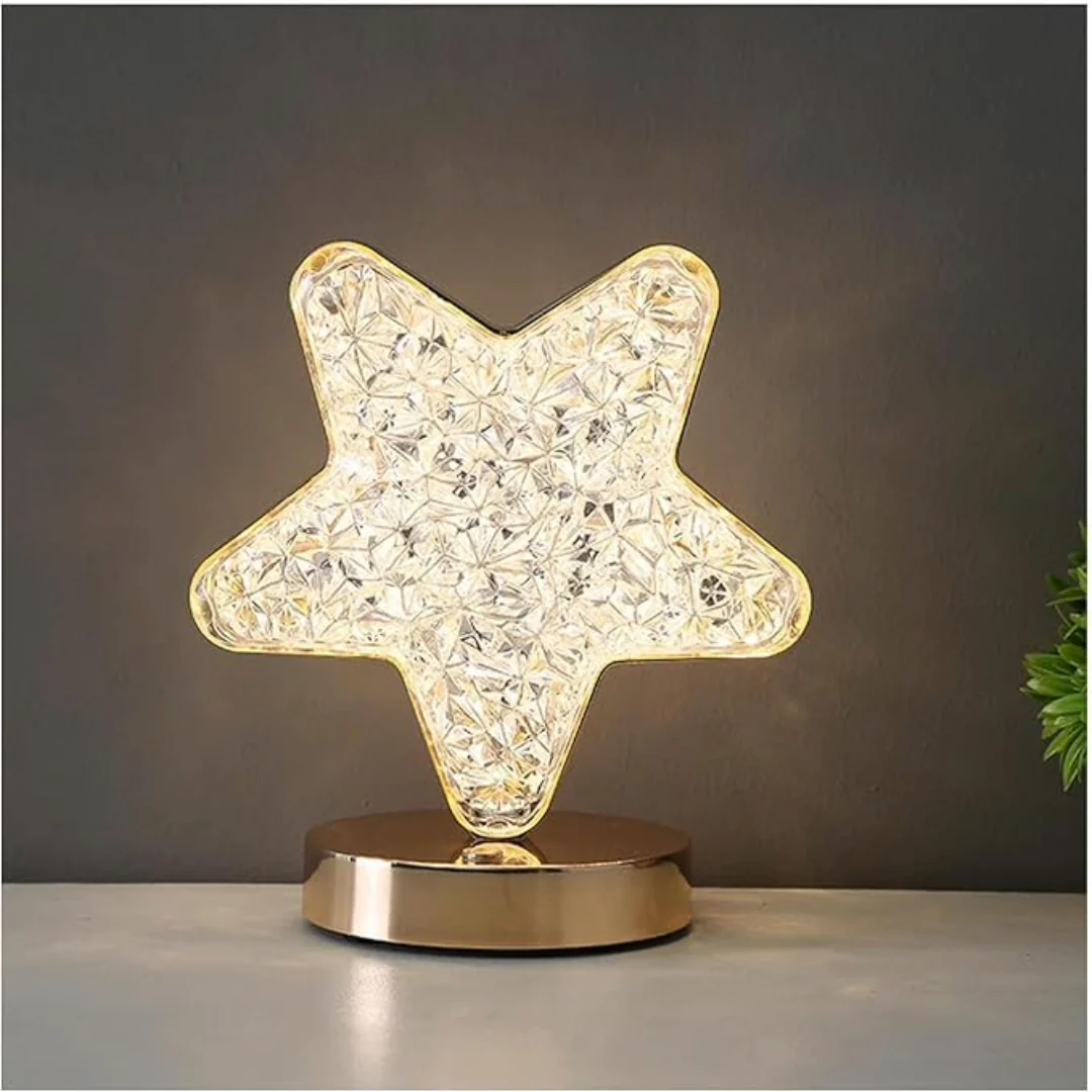 LED Night Light Lamp Star Acrylic Crystal Table Lamp - Image 7