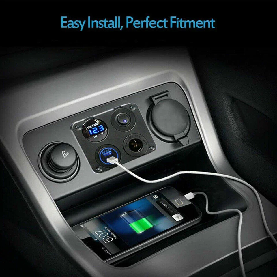 LED Rocker Switch Panel Red - Image 9