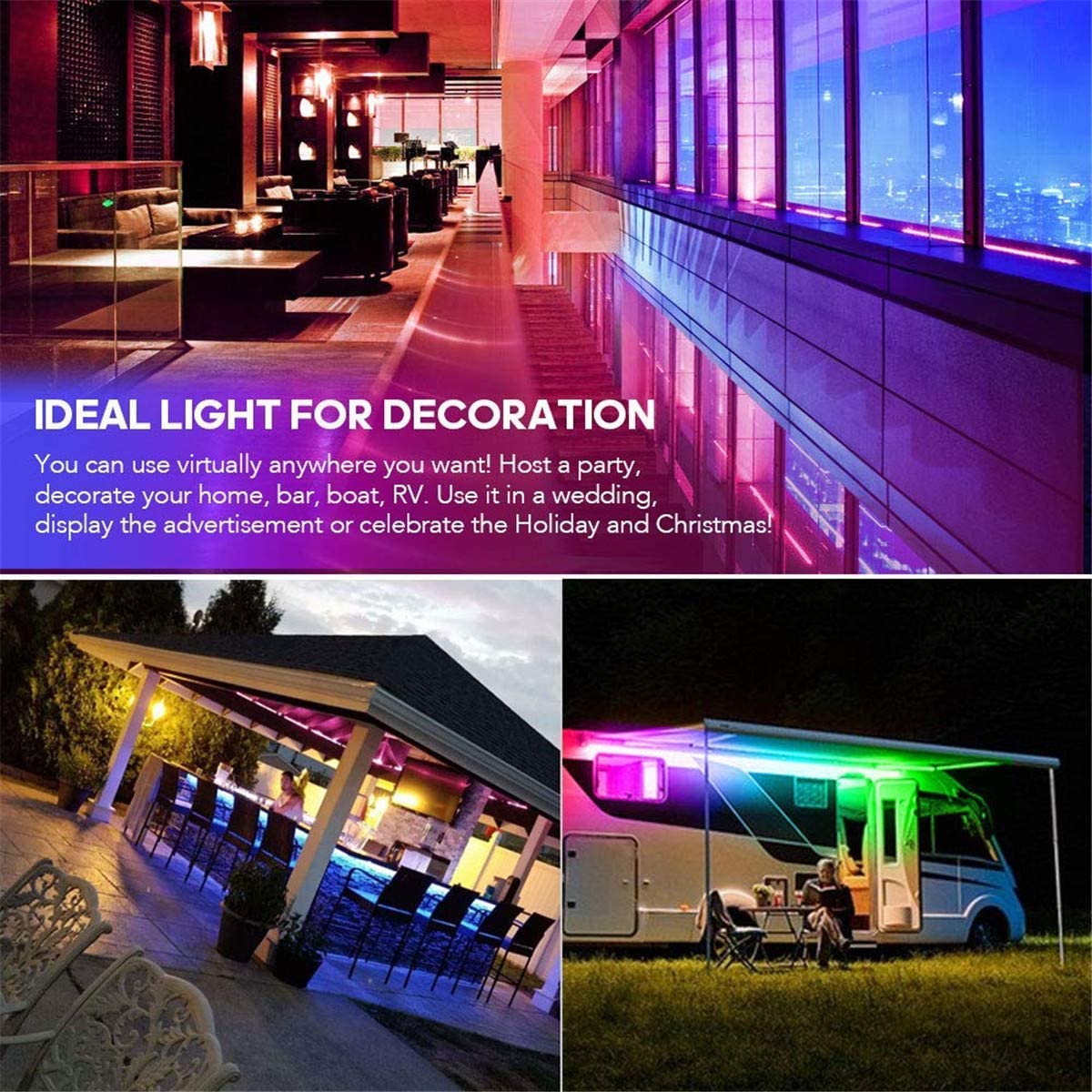 Led Strip Light Kit 5M 240Led 5050 Rgb With 44 Key Controller - Image 7