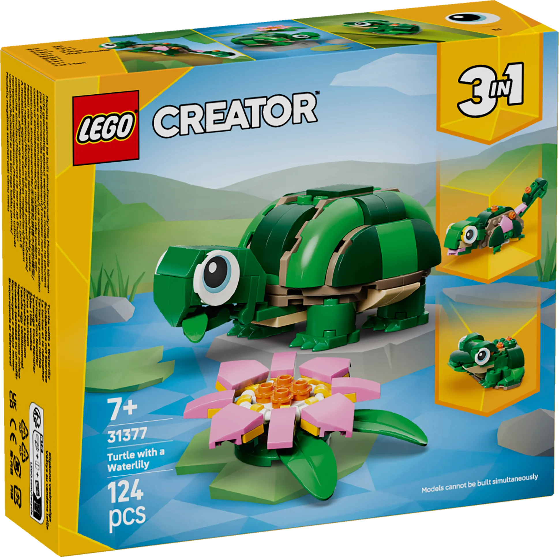 LEGO Creator: Turtle with a Water Lily Flower (31377) - Image 2