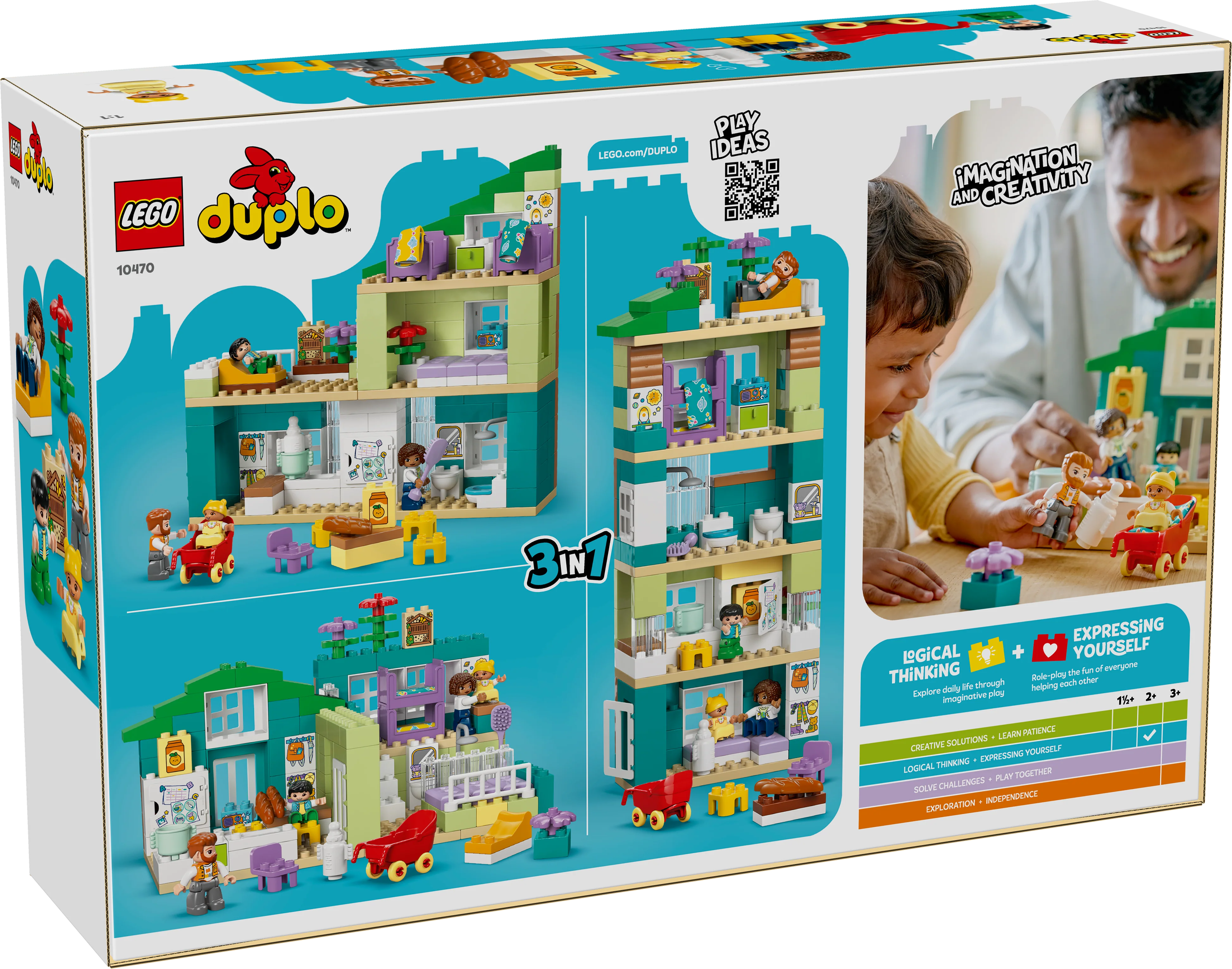 LEGO DUPLO: Town 3 in 1 Modern Family House with Figures (10470) - Image 3