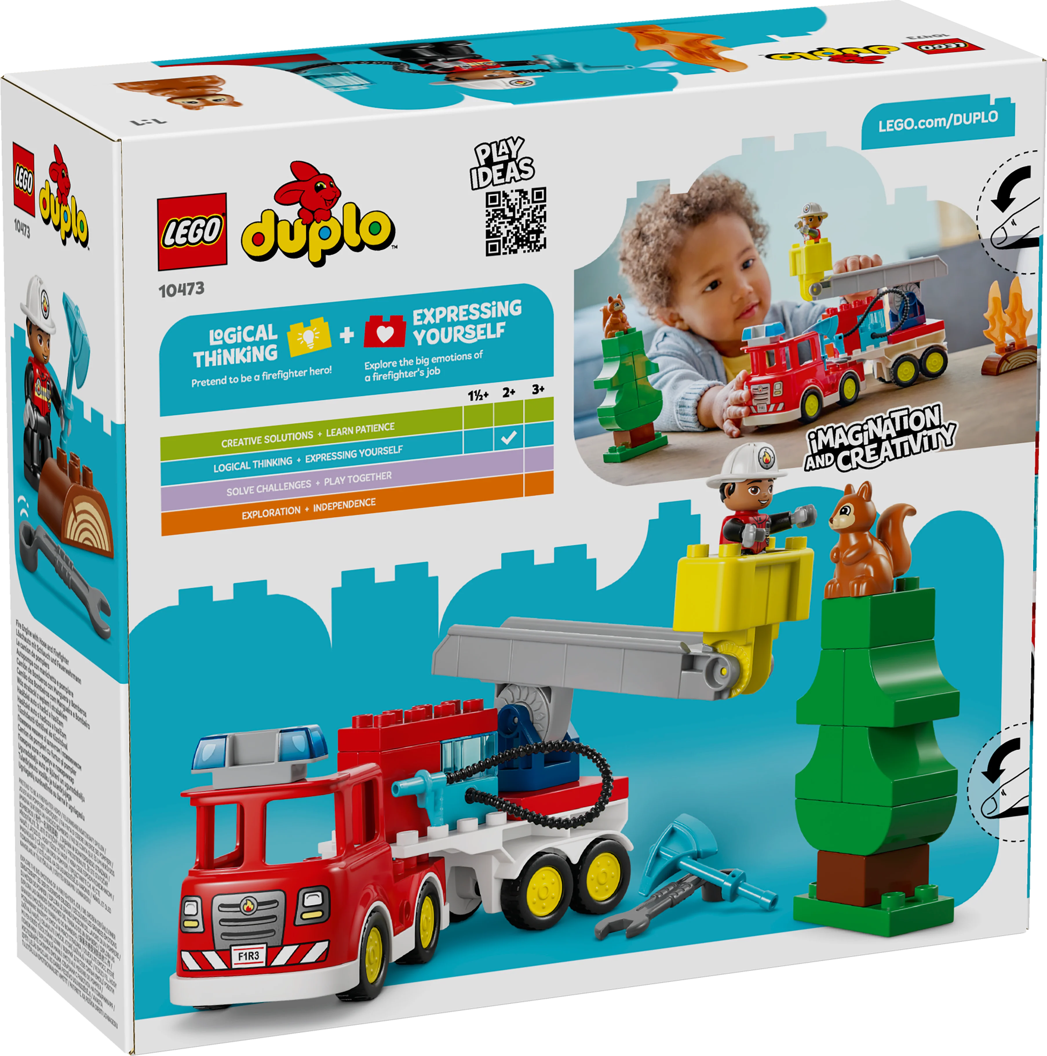 LEGO DUPLO: Town Fire Engine with Hose and Firefighter (10473) - Image 3