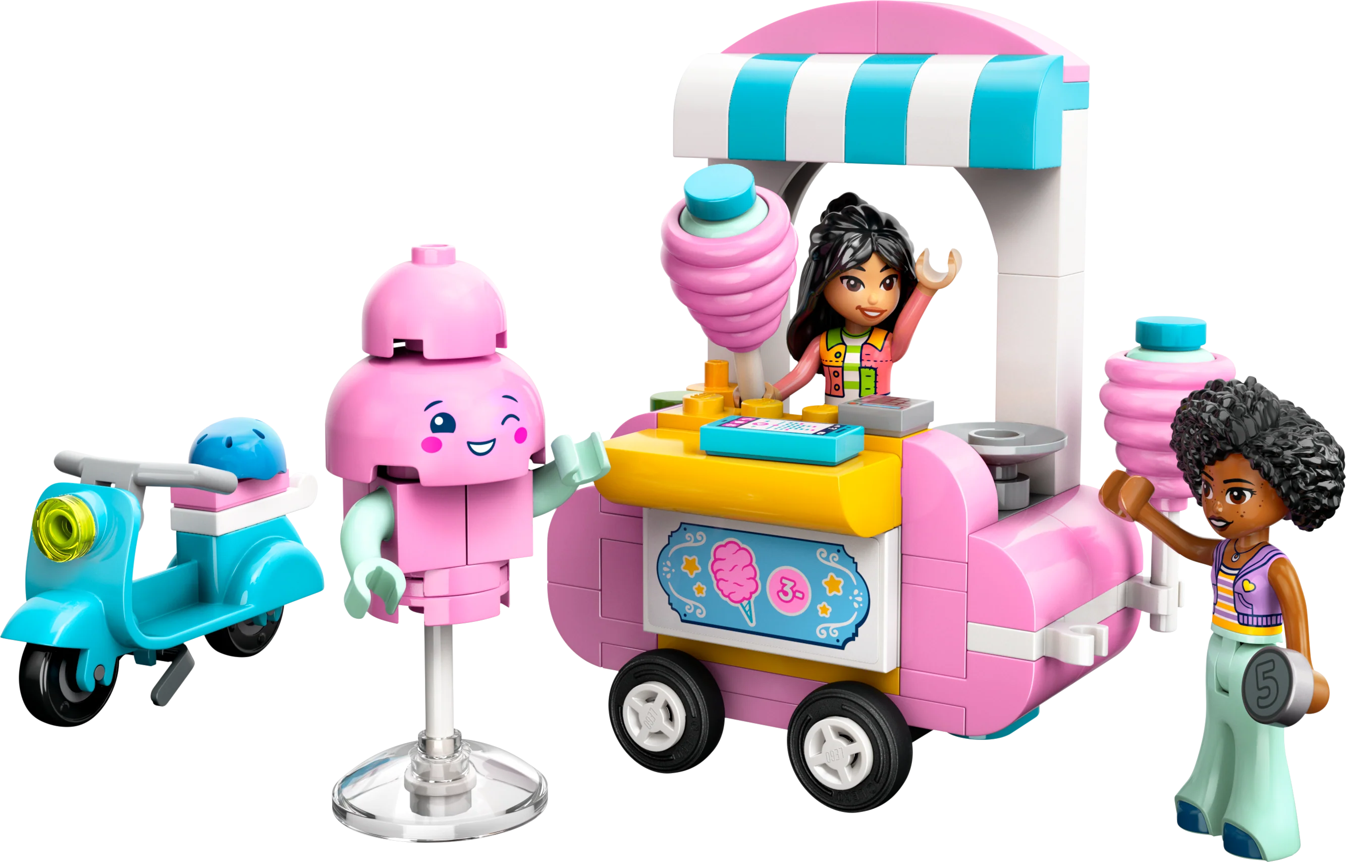 LEGO Friends: Candyfloss Stand and Scooter (42643) - Image 3