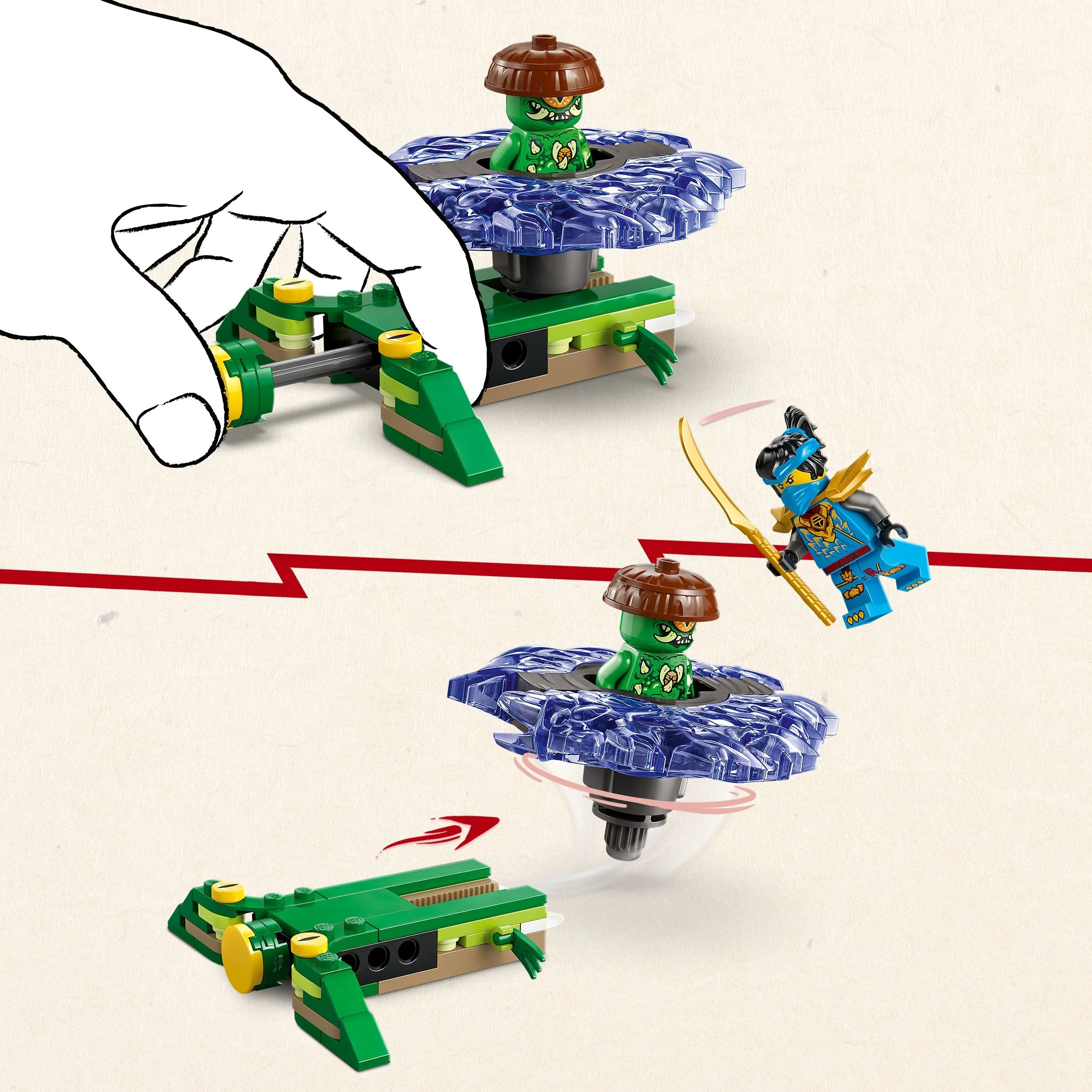 LEGO NINJAGO: Nya vs Mutation Monster Spinner (71849) - Image 11