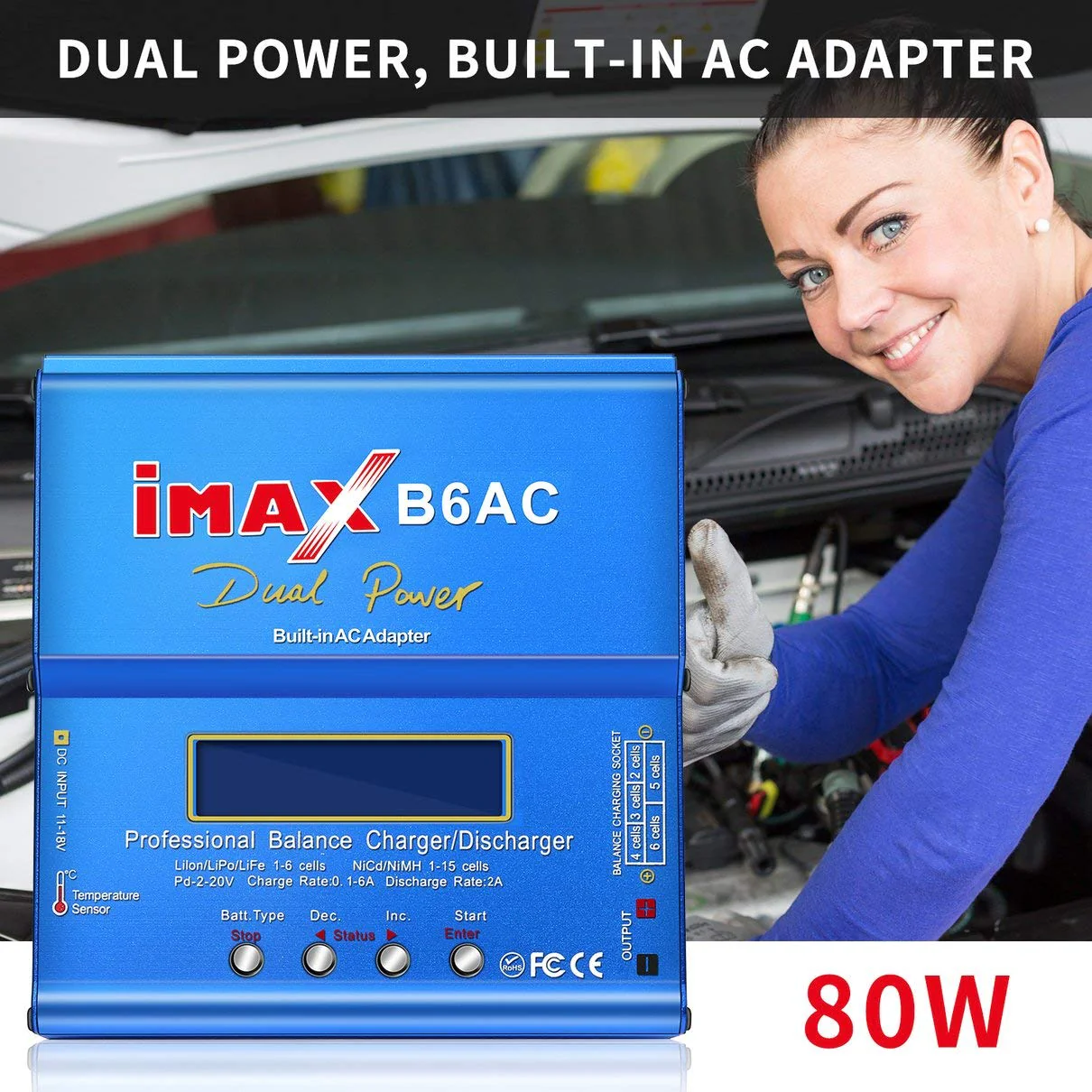 Lipo Battery Charger Imax B6Ac Balance Charger - Image 6