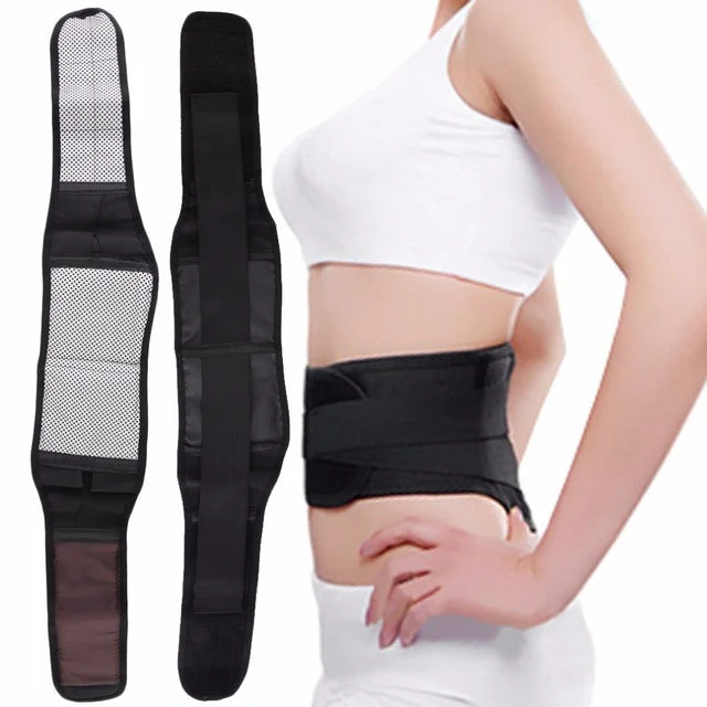 Lumbar Lower Back Support Belt Back Brace Pain Relief Band - Image 3