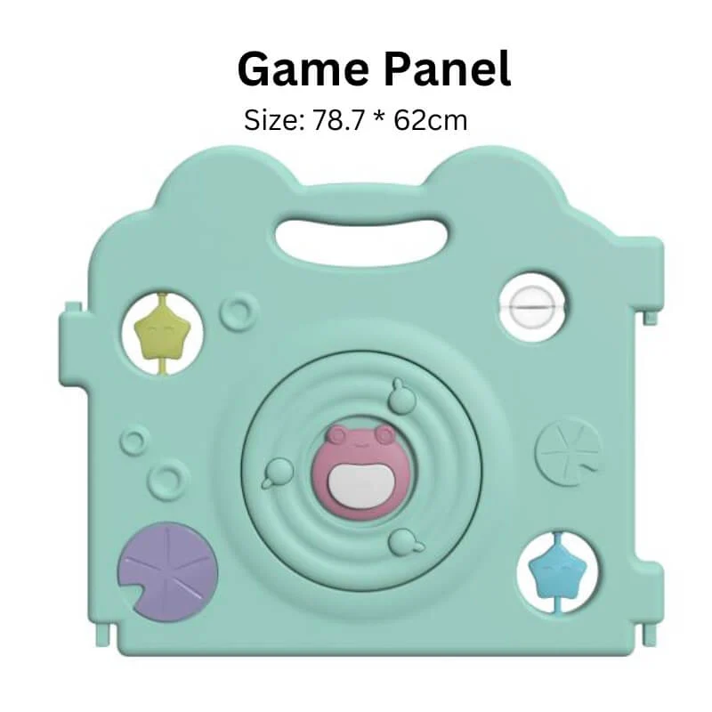 Luxurious Baby Playpen 16+2 Panels (Little Froggy-Green) - Image 4