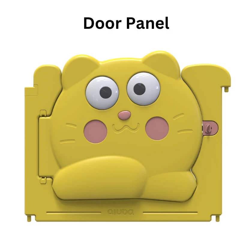 Luxurious Unique Solid Adorable Baby Playpen 158*206*63cm(Yellow Cat) - Image 2