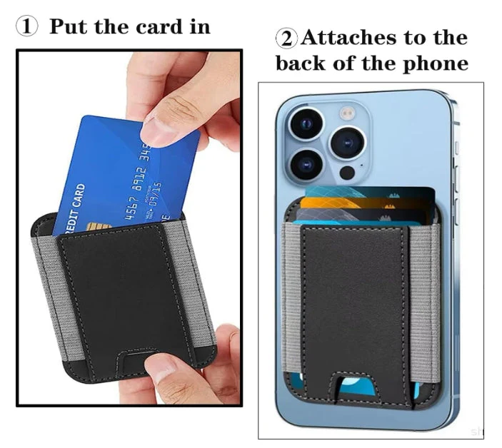 Magnetic Card Wallet Holder, Magnetic Case Accessory Card Holder, for iPhone 12/13/14/15/16/17 - Image 5