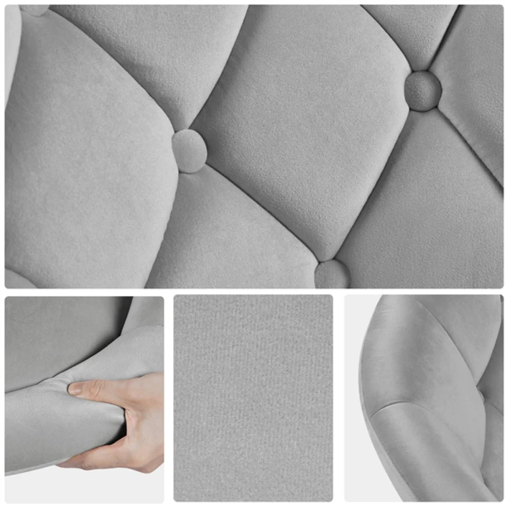 Makeup Vanity Chair Tufted Style Barrel Chair - Image 9