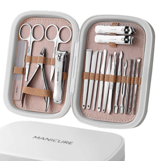 Manicure Set Men Women Nail Clipper Set 18 Pcs Stainless Steel - Image 7
