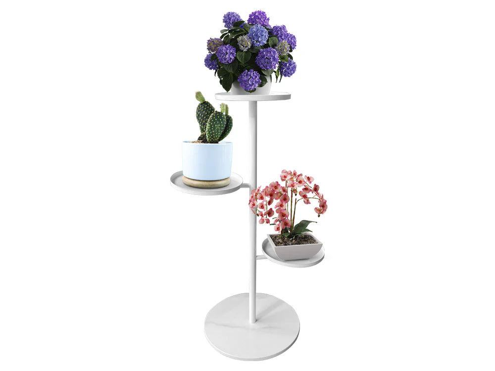 Marble base Plant Stand-White