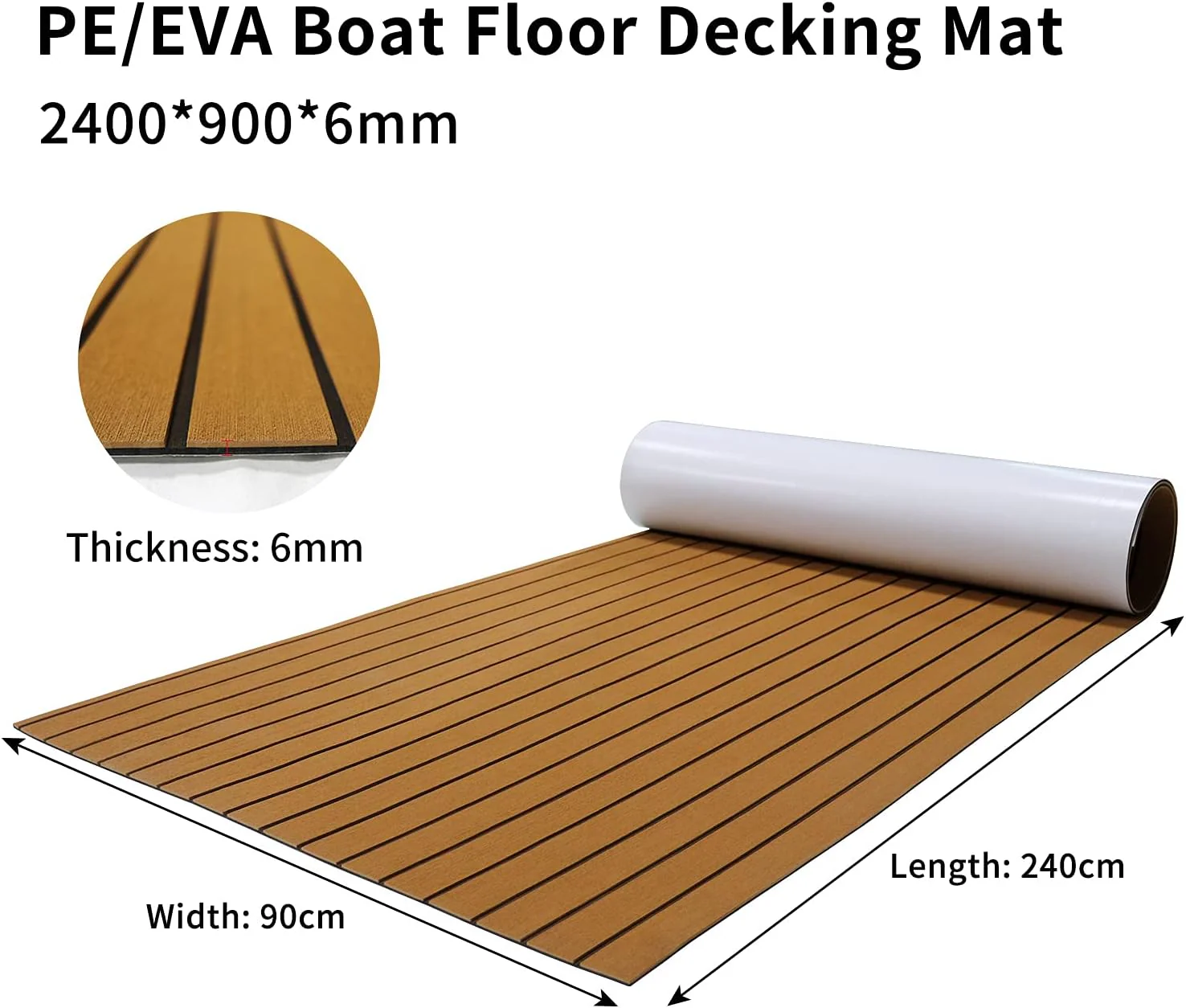 Marine Carpet Teak Boat Flooring Mat - Image 7