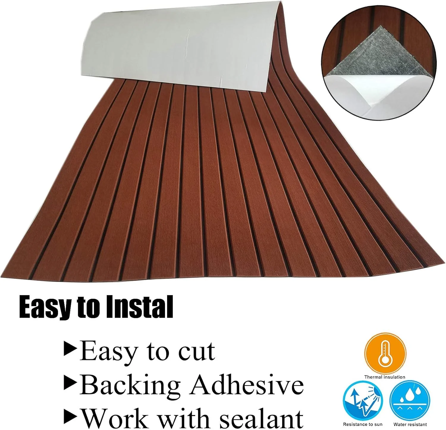 Marine Carpet Teak Boat Flooring Mat EVA - Image 7