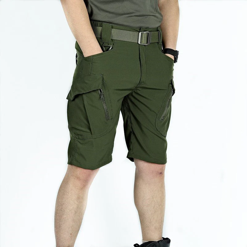 Men's Tactical Short Water Resistant Flex Ripstop Cargo Pants Lightweight Hiking