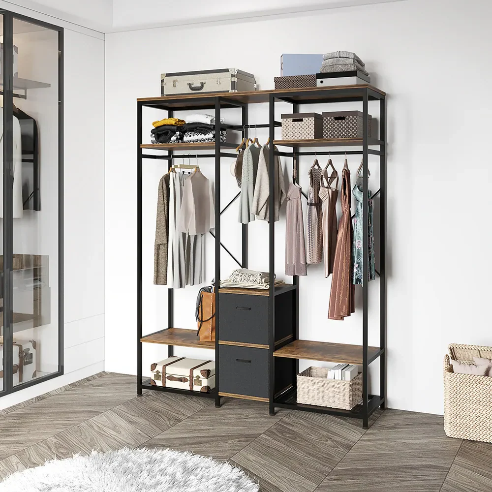 Metal Wardrobe Clothes Rack Clothes Organizer - Image 4