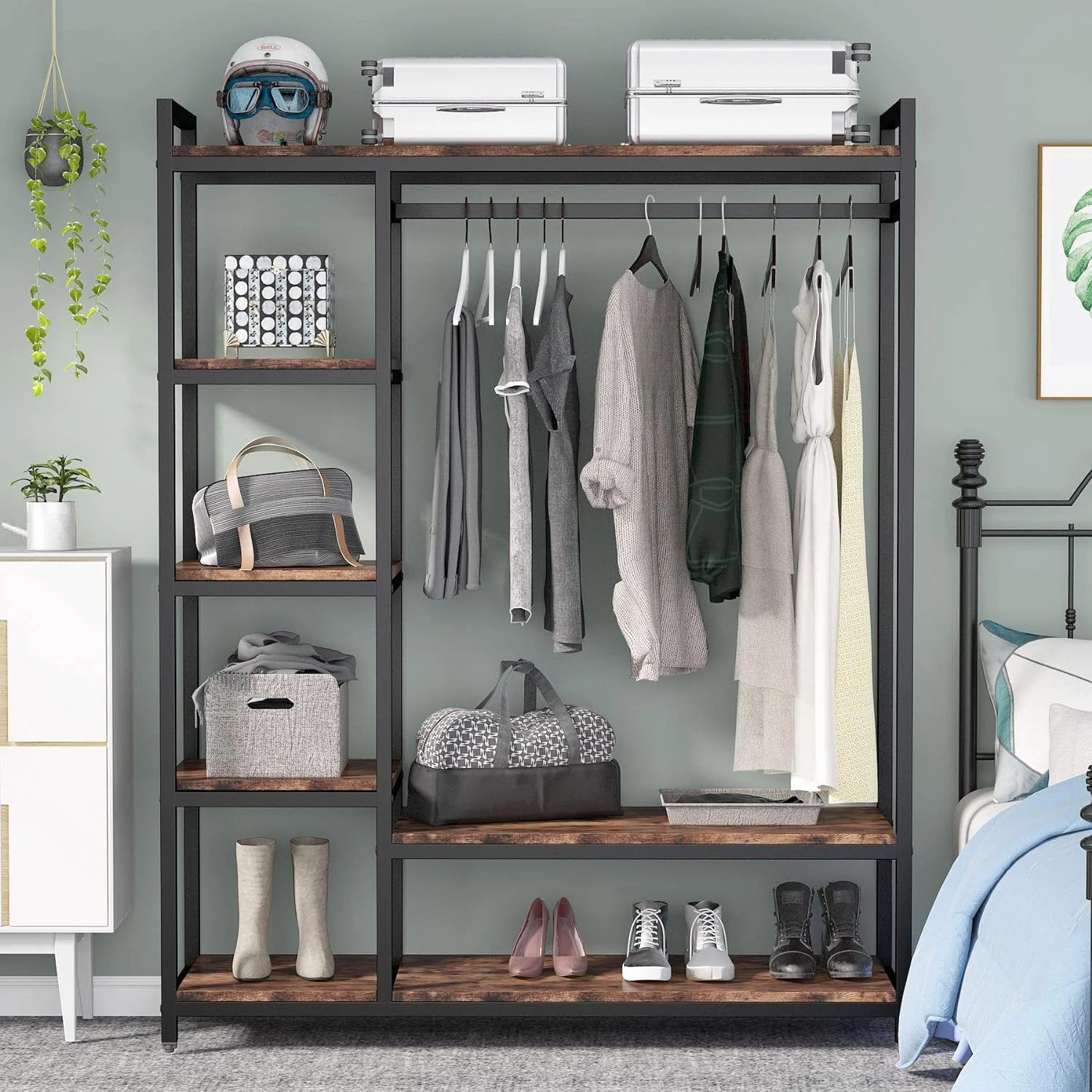 Metal Wardrobe Clothes Rack Clothes Organizer - Image 8