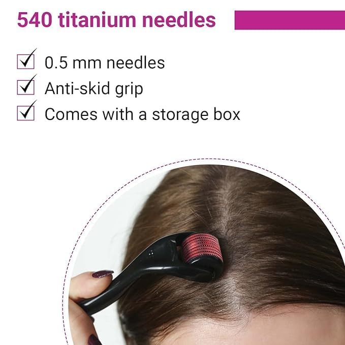 Micro Needling Derma Roller For Women and Men 0.5mm - Image 5