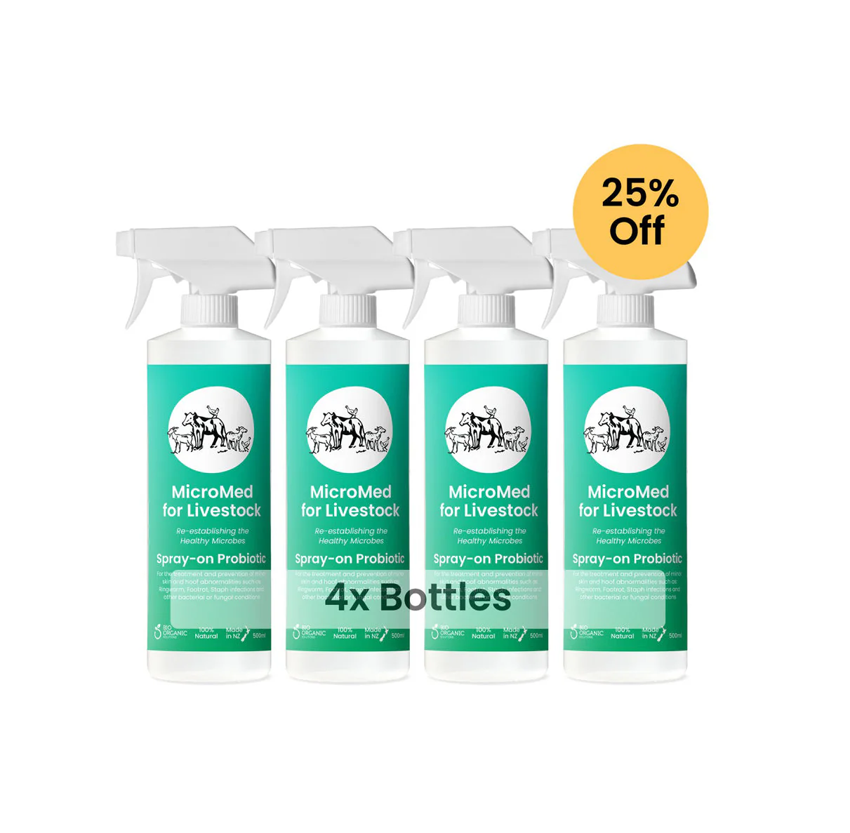 MicroMed for Livestock Acute Care – 4 x 500ml Bundle - Image 2
