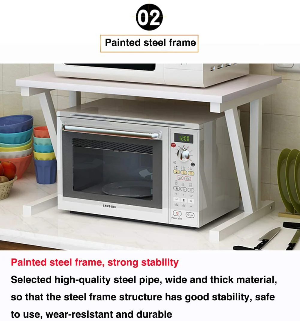 Microwave Shelf Rack Stand Kitchen Shelf Rack Stand - Image 4