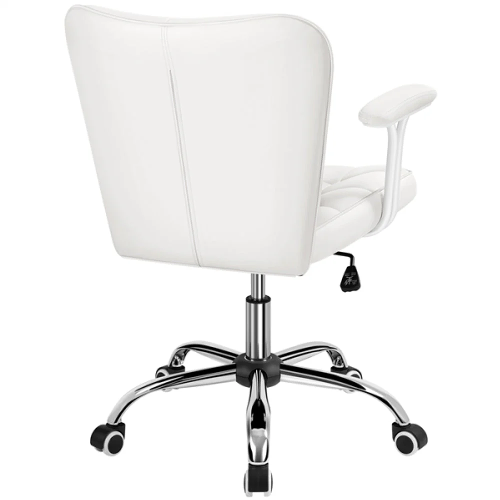 Mid-Back PU Leather Office Task Chair Computer Chair - Image 5
