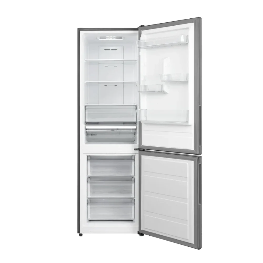 Midea 321L Bottom Mount Fridge Freezer Stainless Steel - Image 2