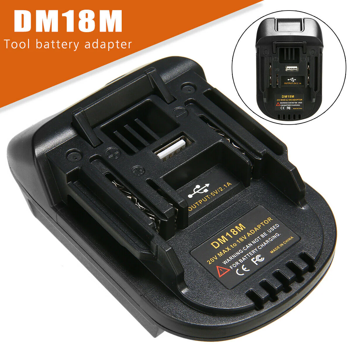 Milwaukee Dewalt To Makita Adapter 18V Lithium Compatible Replacement - Image 5