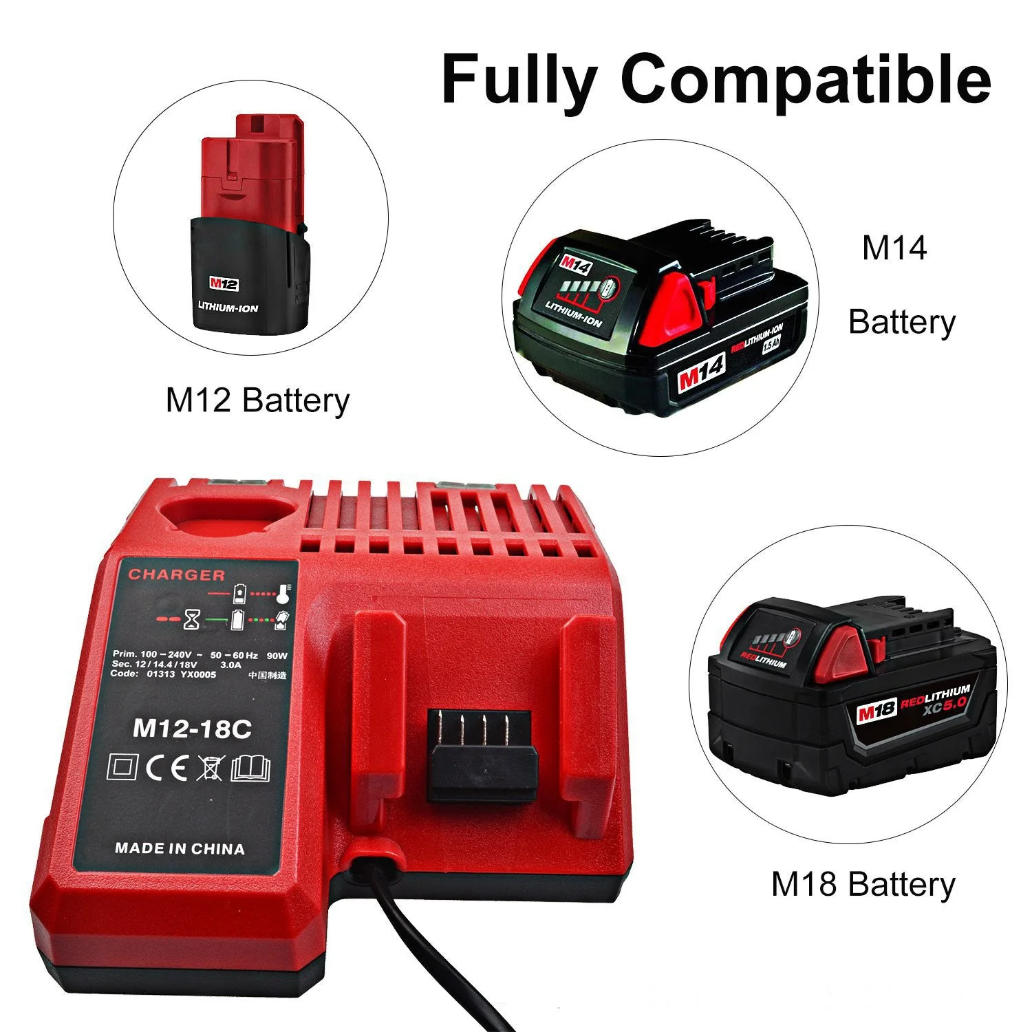 Milwaukee M18 Battery Charger with battery - Image 2