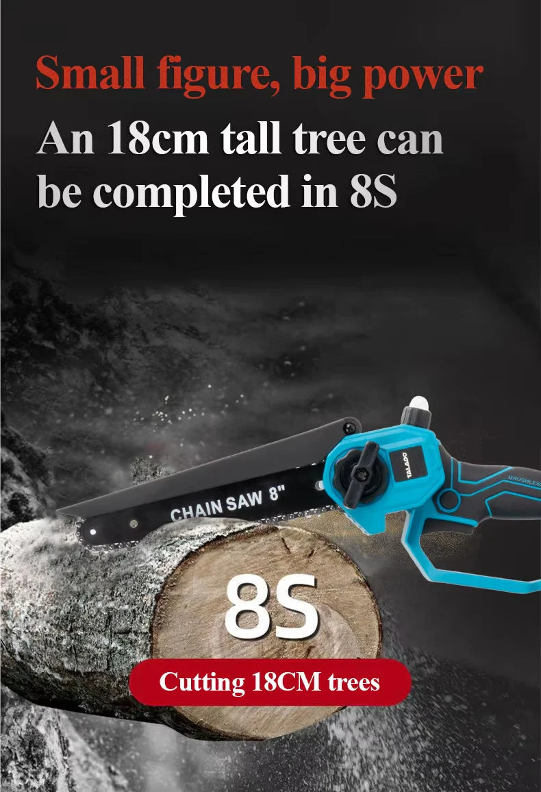 Mini Chain saw Cordless Power Chain Saws 8" - Image 10