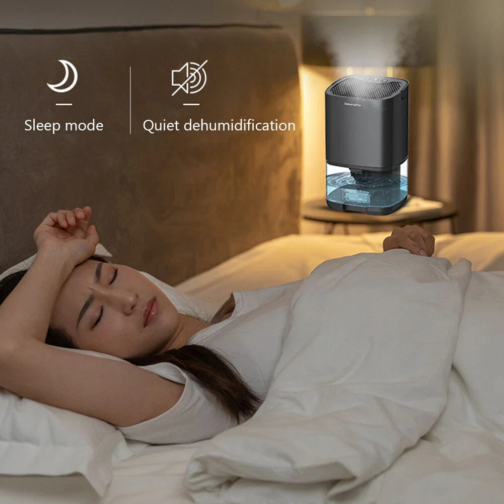 Mini Dehumidifier 1000mL Portable Black - Image 2