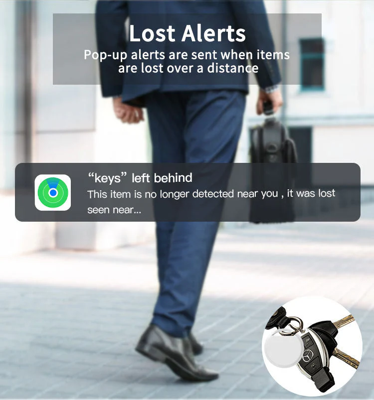 Mini GPS Tracker Air Tag Find My Compatible Smart Key Locator - Image 8