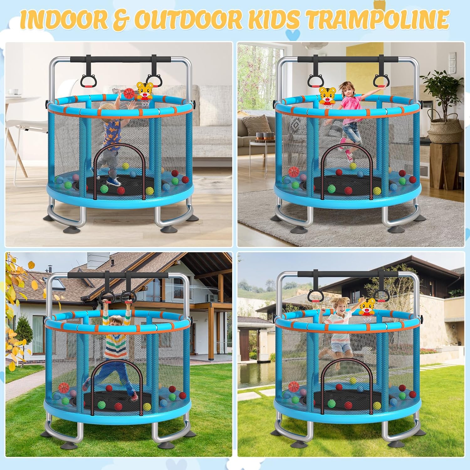 Mini Kids Trampoline 1.2M - Image 3